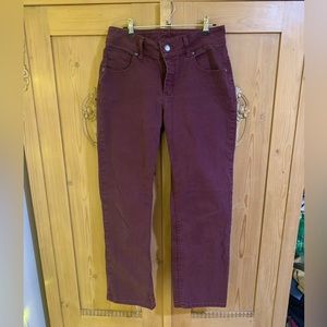 Riders by Lee Burgundy Straight Leg Jeans